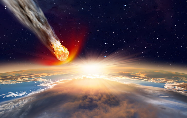 asteroid of death 4k hd desktop background wallpaper preview